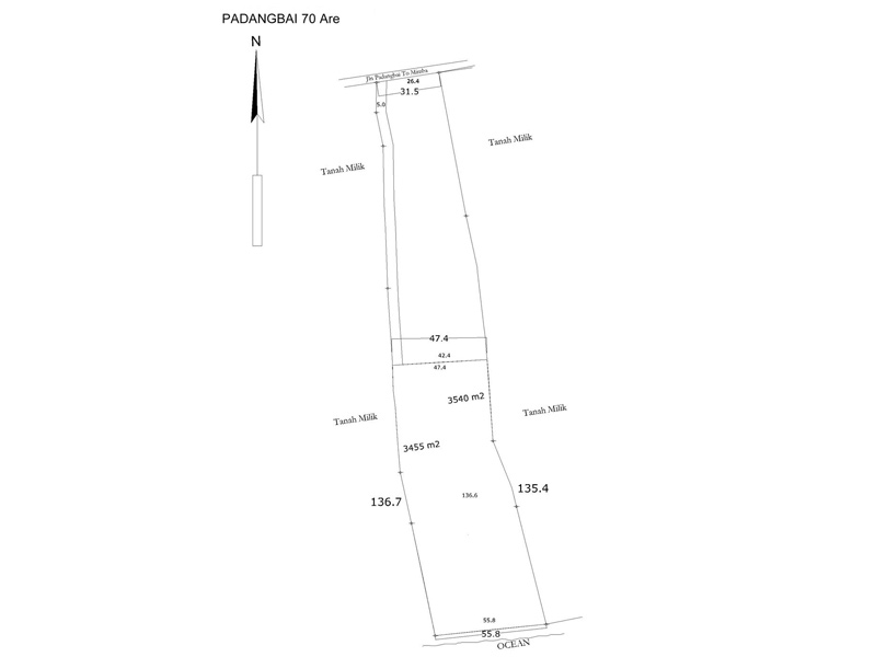 Beachfront land for sale in Padang Bai East of Bali