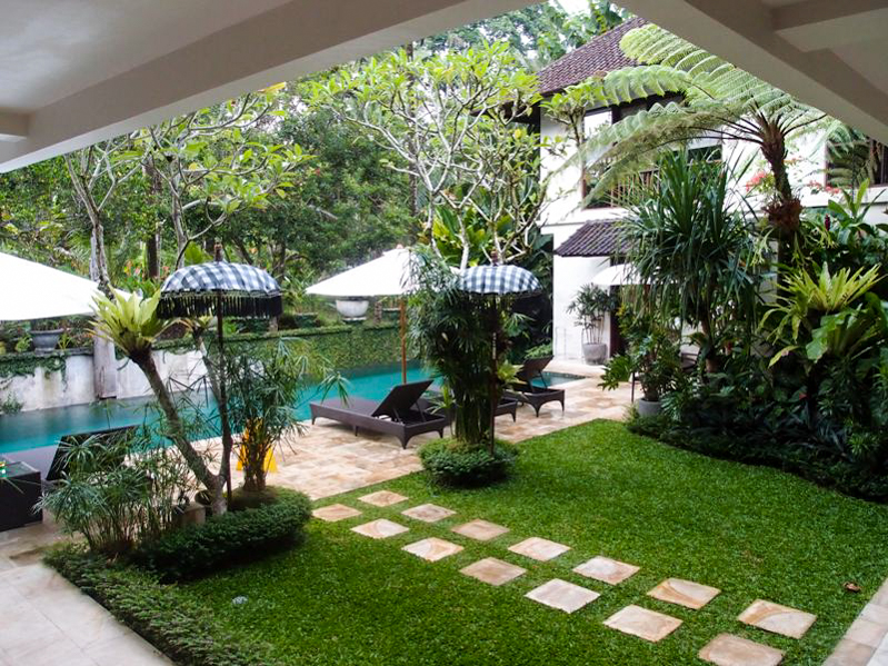 Indah modern Bali Villa Dijual di Ubud