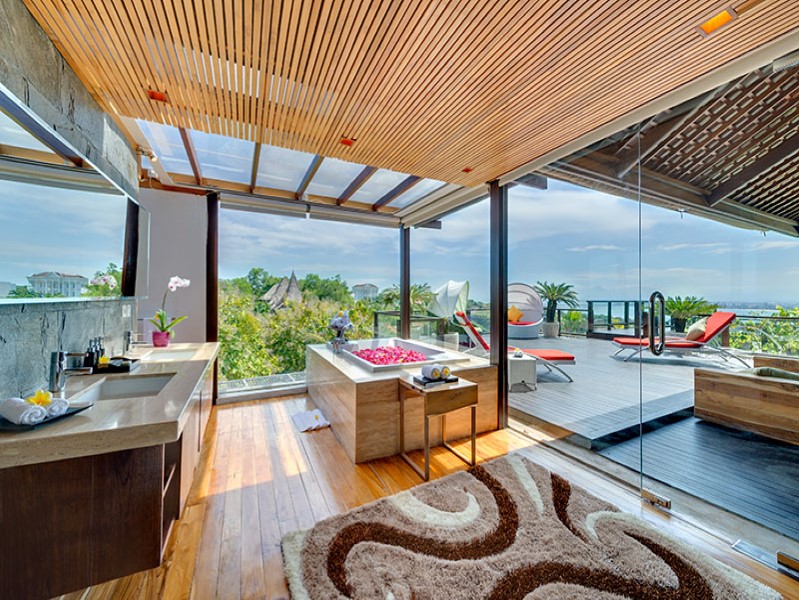 Benar-benar cantik 6 Kamar Tidur Freehold Ocean View Villa Dijual di Jimbaran