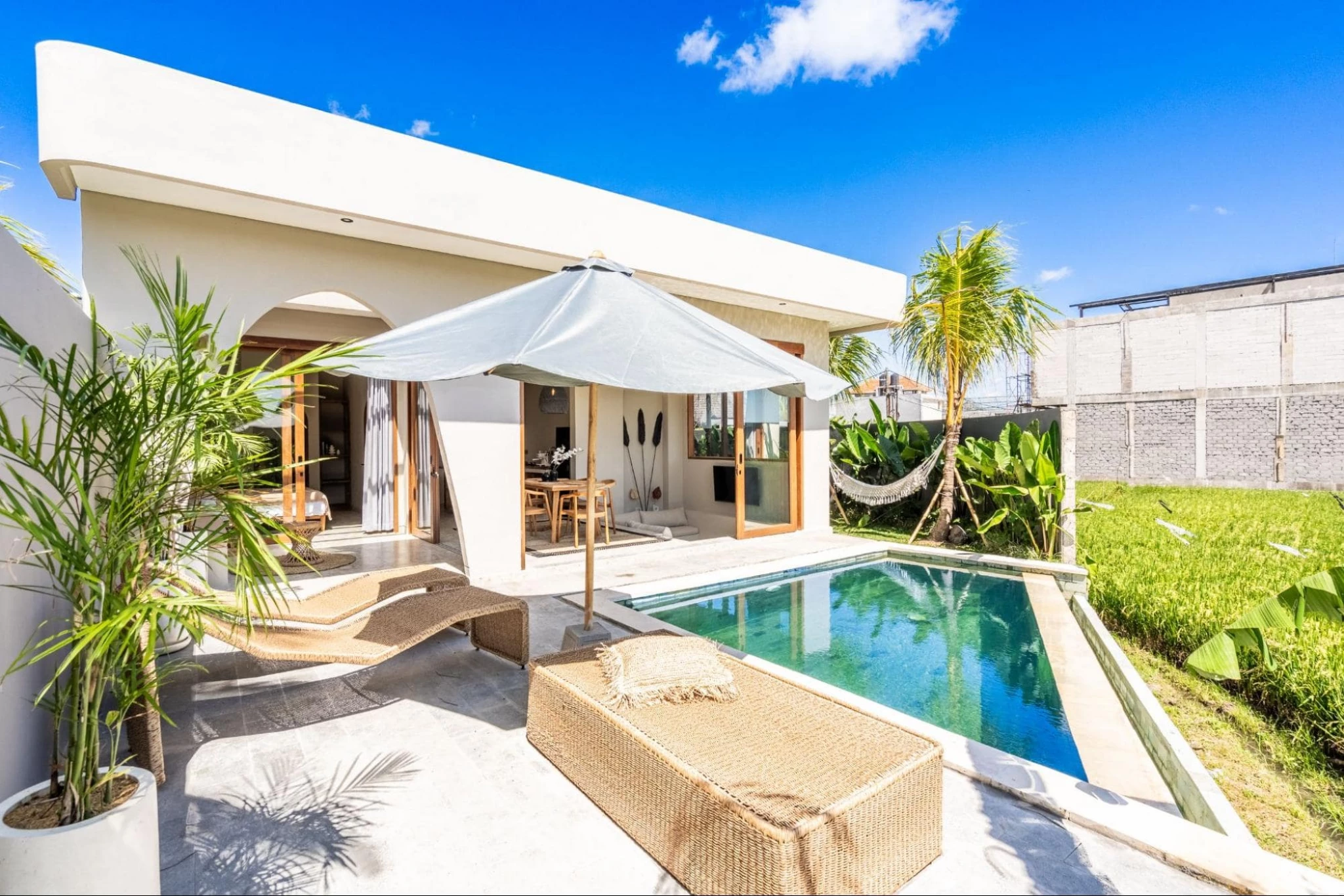 case study: ROI, rent a villa in bali