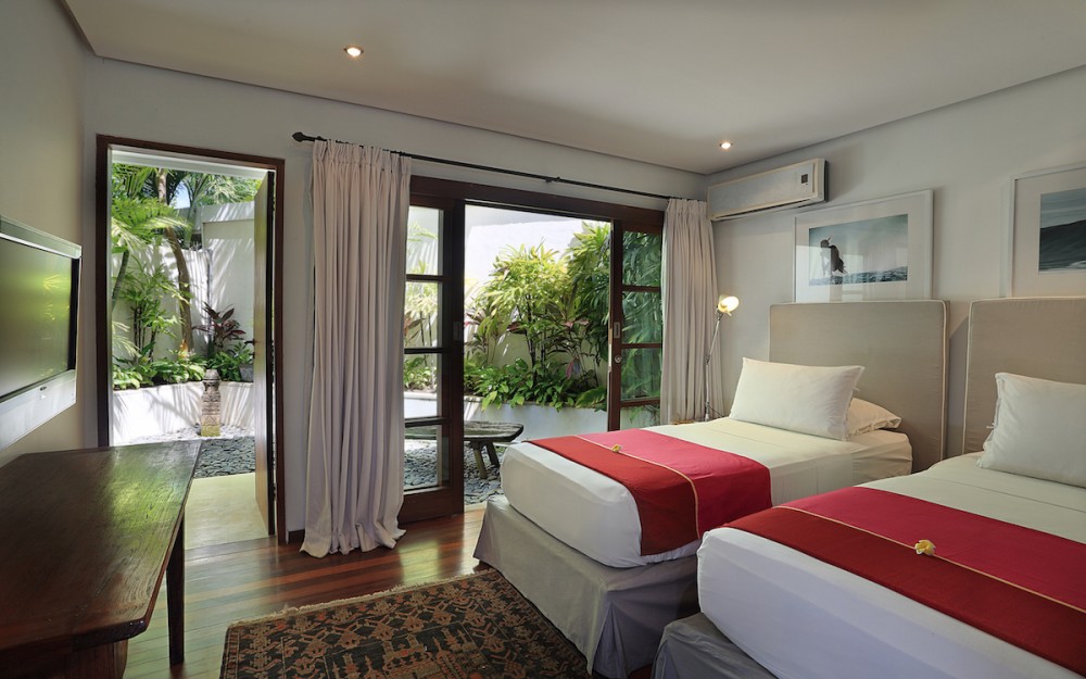 Garden pool view room. Garden pool view room