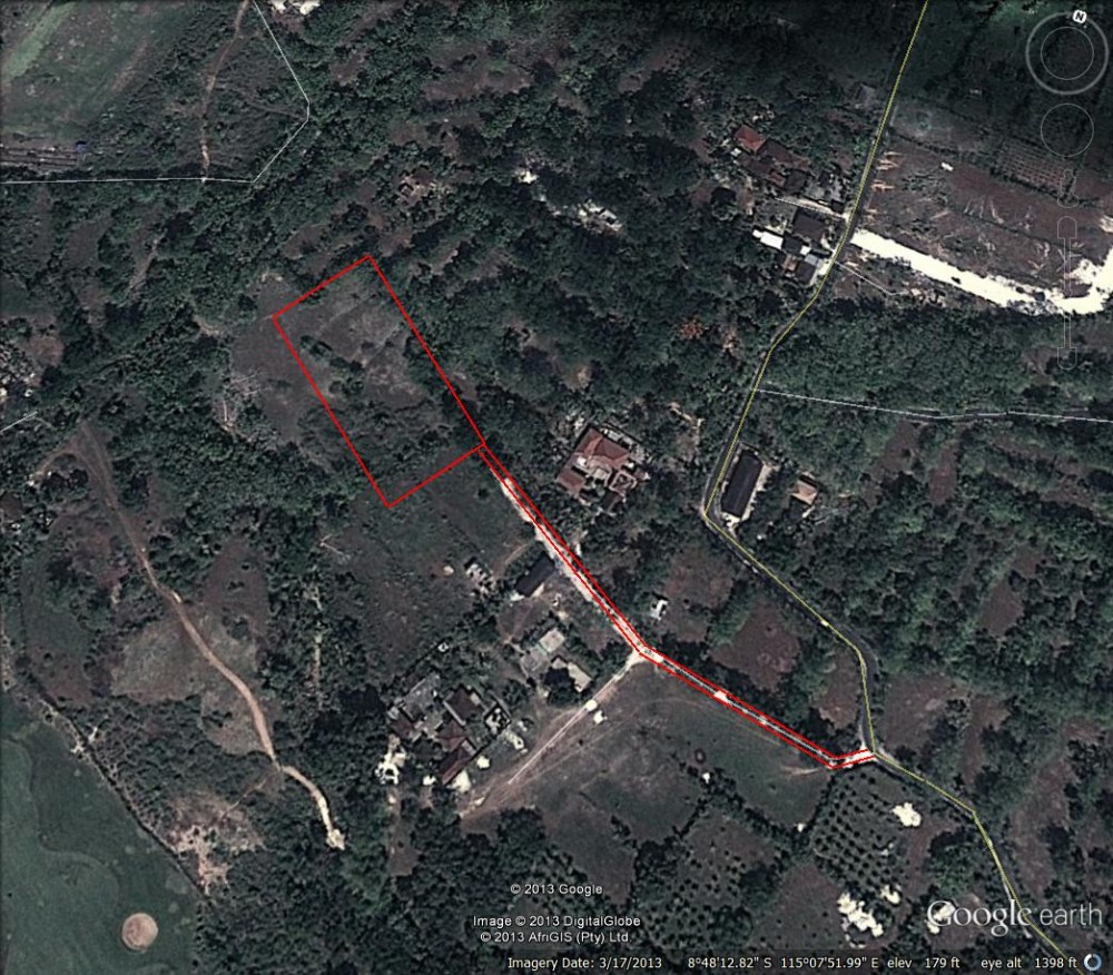 Freehold land with great view for sale in Balangan