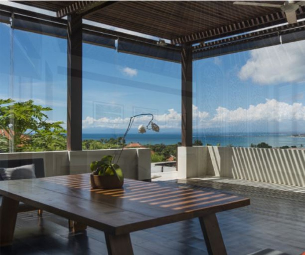 Villa Tropical 3 chambres à louer à Jimbaran avec vue sur l'océan