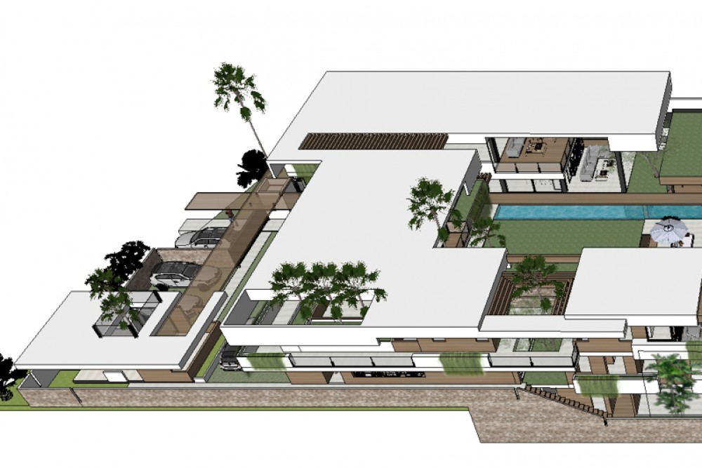 Projet de villa moderne de luxe à vendre à Canggu