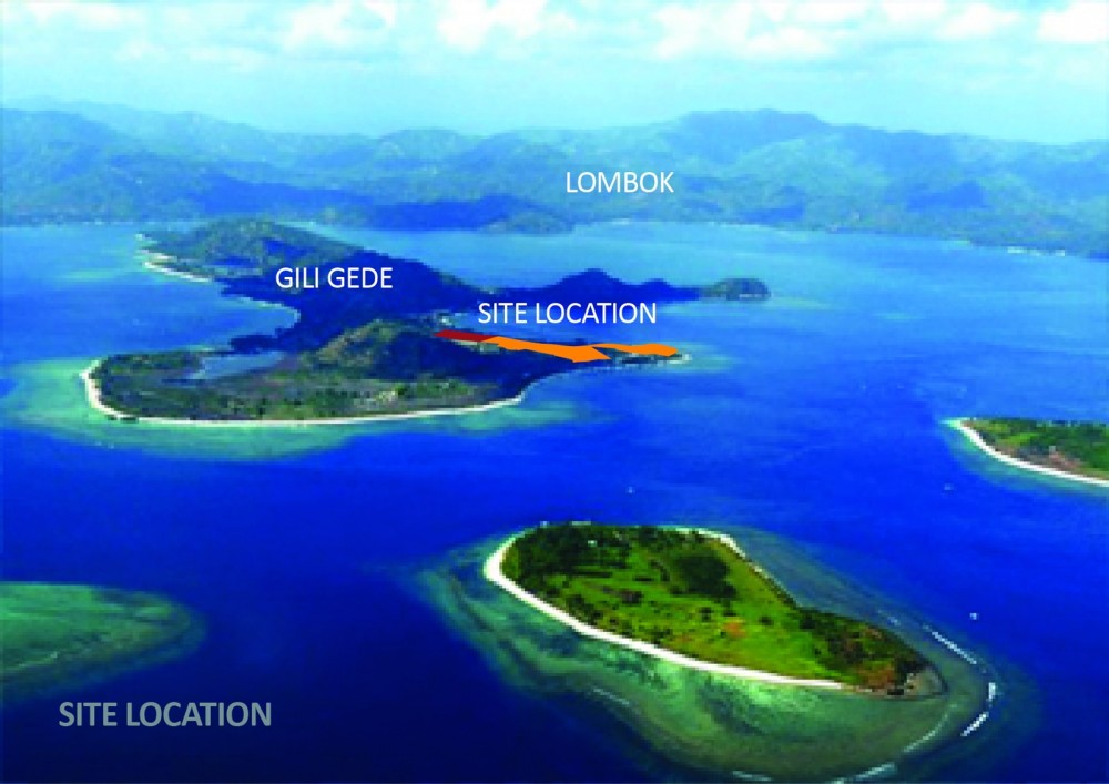 Dijual Tanah Unik Tepi Pantai di Gili Gede Lombok