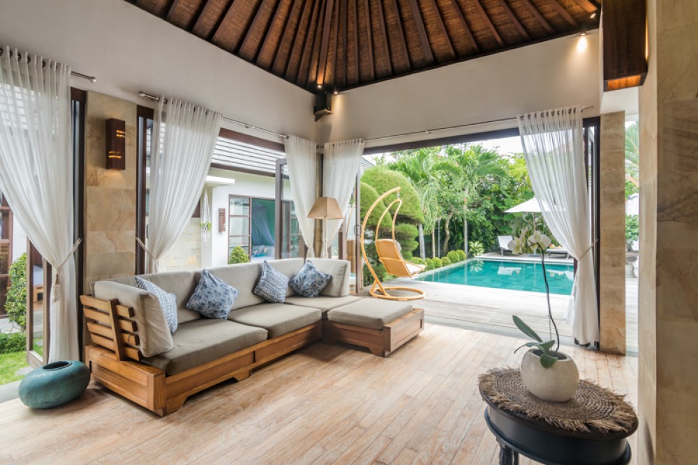 Villa Tiga Kamar Cantik Dijual di Canggu