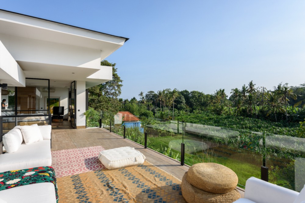 Luxurious Freehold Villa with Rice Paddies View for Sale in Canggu