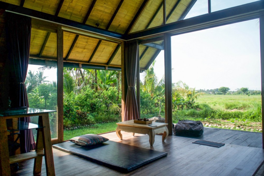 Villa Tiga Kamar Tidur Konsep Berkelanjutan dijual di Ubud