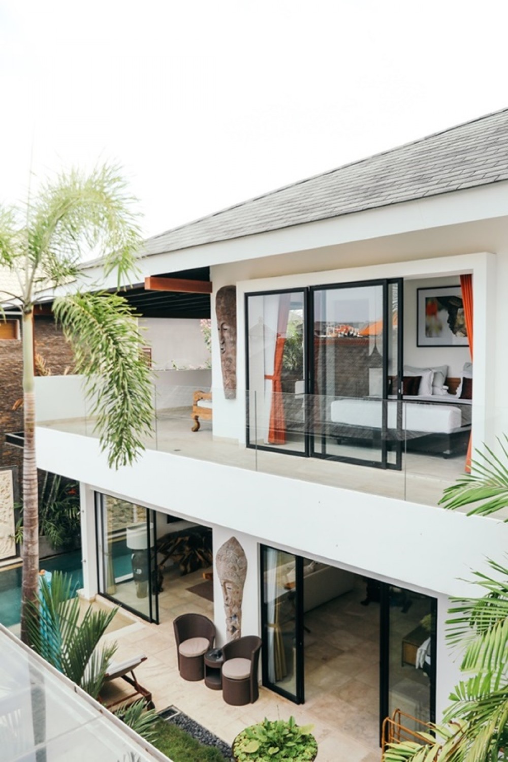 Superbe villa de trois chambres et un appartement à vendre à Canggu