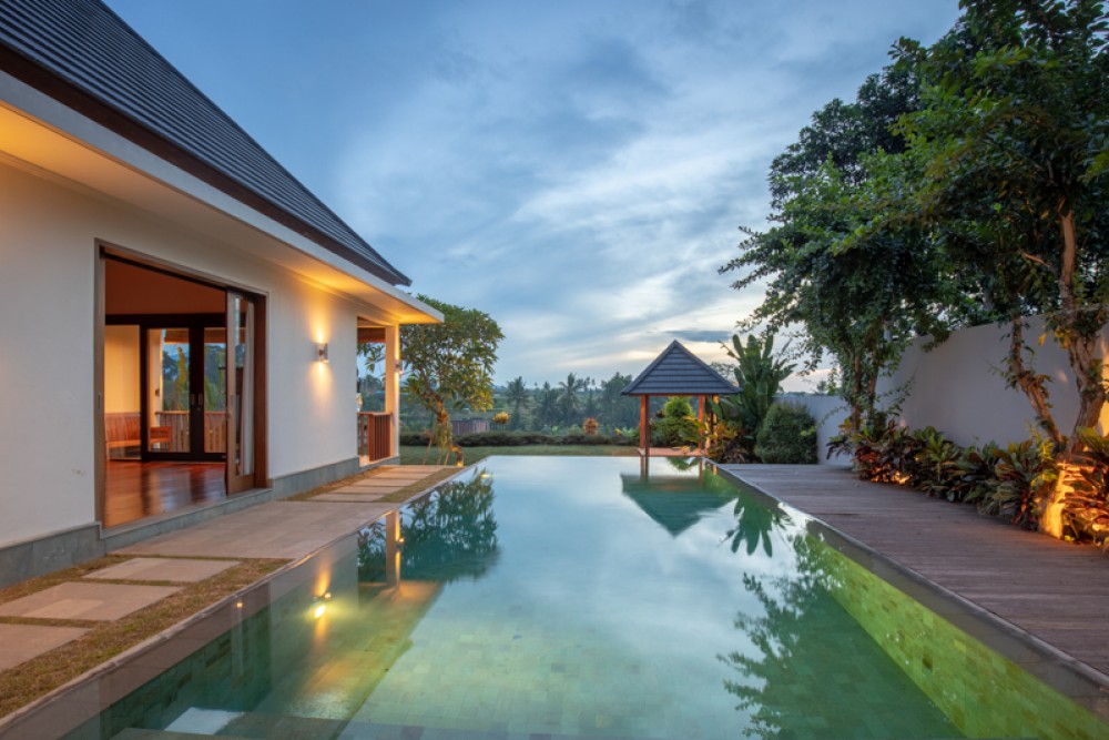 Superbe villa moderne avec vue sur les rizières à vendre à Ubud