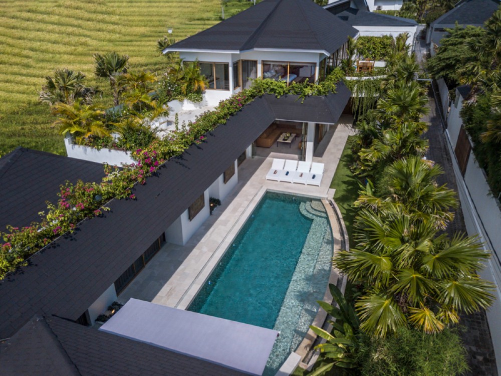 Villa Mewah Modern Baru untuk Sewa di Berawa