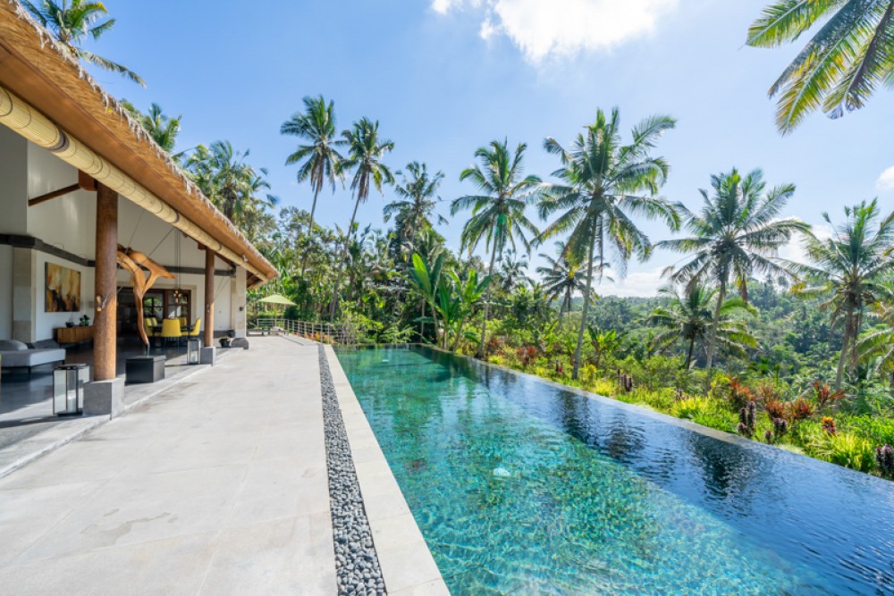 Villa Pribadi Santai yang Menakjubkan dengan Pemandangan Hutan Dijual di Ubud