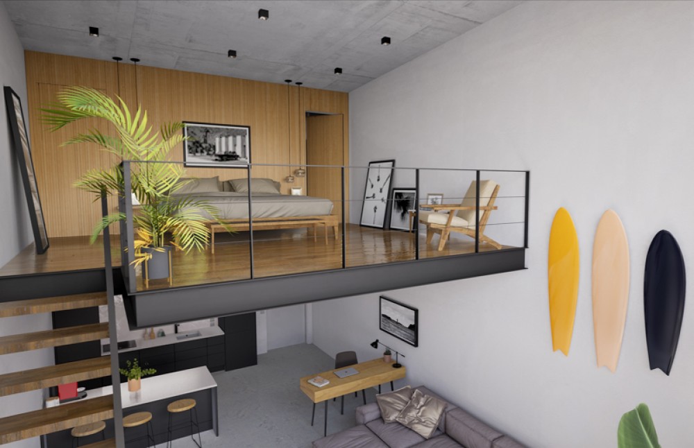 Apartemen Loft Style yang akan Disewakan di Padonan