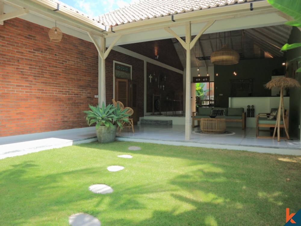 Peaceful and Airy 3 Bedroom Leasehold Villa with River and Jungle Views in Canggu for Sale