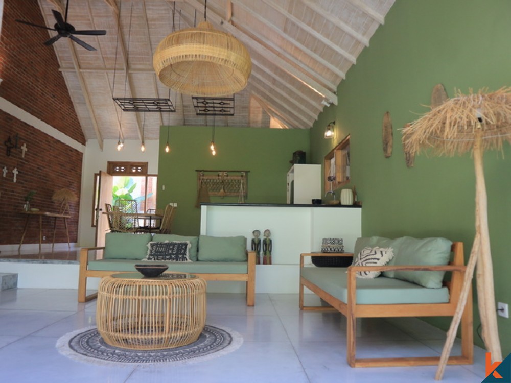 Peaceful and Airy 3 Bedroom Leasehold Villa with River and Jungle Views in Canggu for Sale