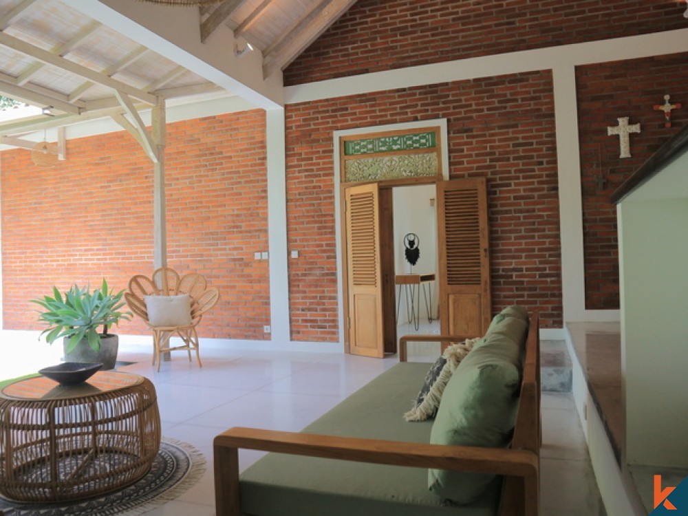 Peaceful and Airy 3 Bedroom Leasehold Villa with River and Jungle Views in Canggu for Sale
