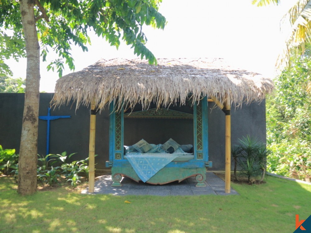 Tranquil 2 Bedroom Leasehold Villa with Elevated River View in Canggu for Sale