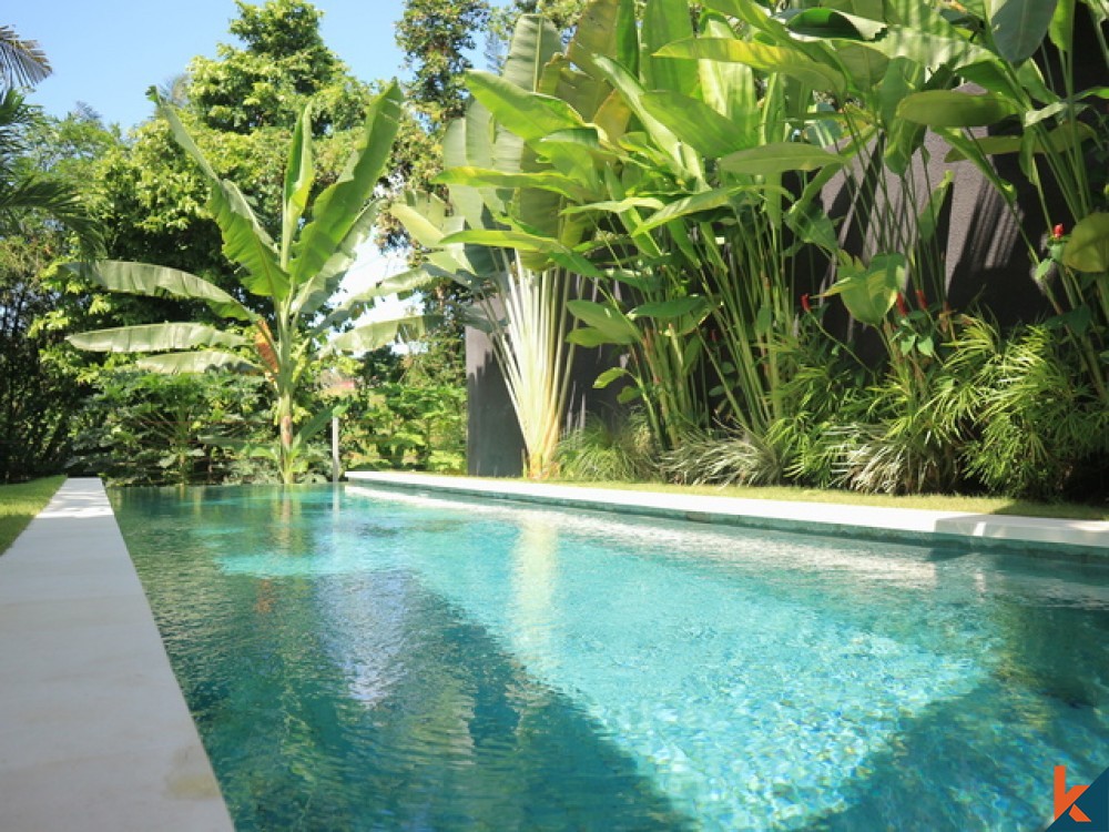 Tranquil 2 Bedroom Leasehold Villa with Elevated River View in Canggu for Sale