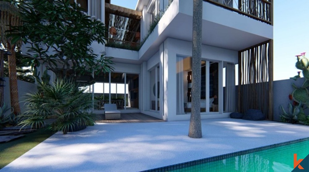 Villa moderne de 3 chambres sur plan à Batu Bolong à vendre à bail