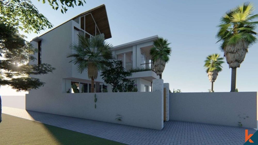 Villa moderne de 3 chambres sur plan à Batu Bolong à vendre à bail