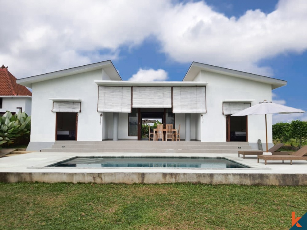 Villa Santai Dua Kamar Tidur dengan Pemandangan Sawah Dijual di ubud