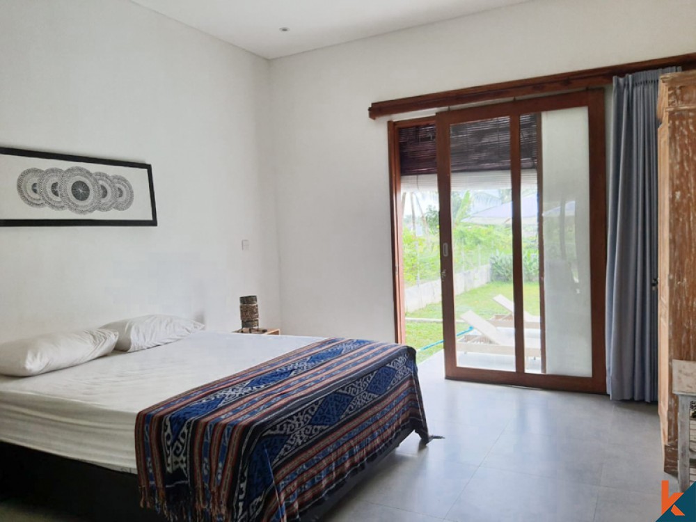 Villa Santai Dua Kamar Tidur dengan Pemandangan Sawah Dijual di ubud