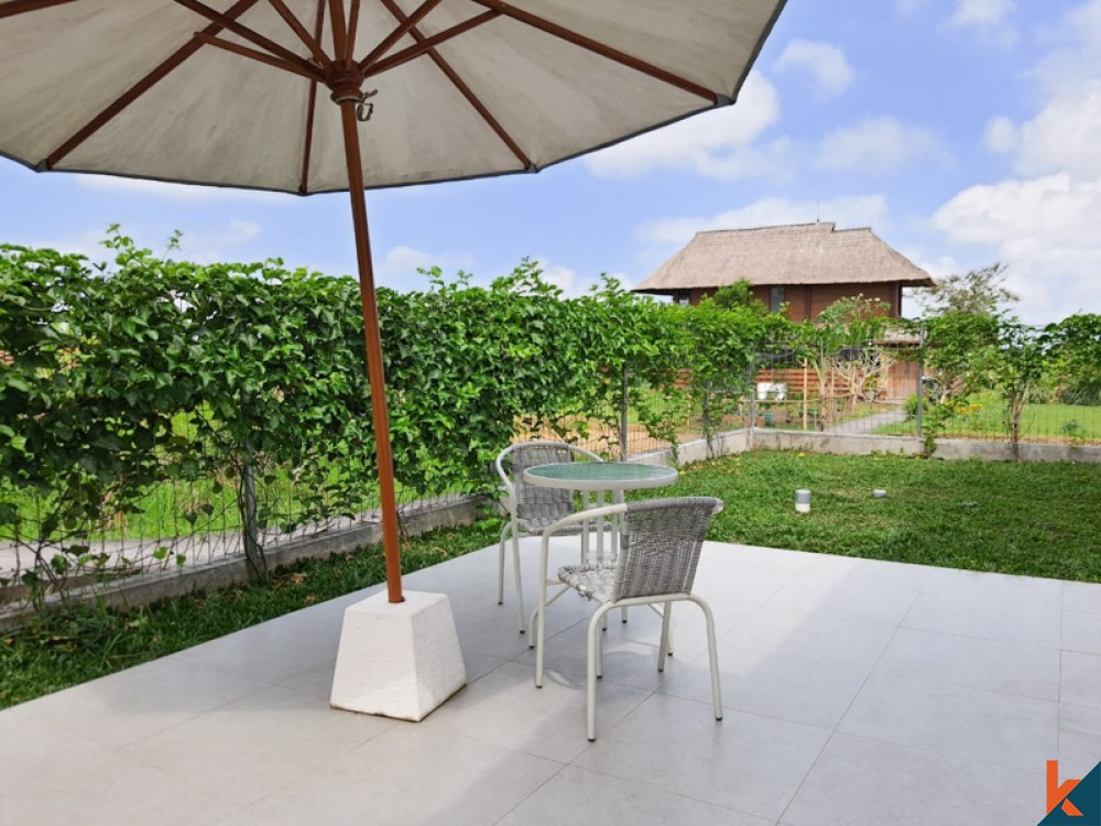 Villa 2 Chambres Détente avec Vue sur les Champs de Riz à Vendre à Ubud