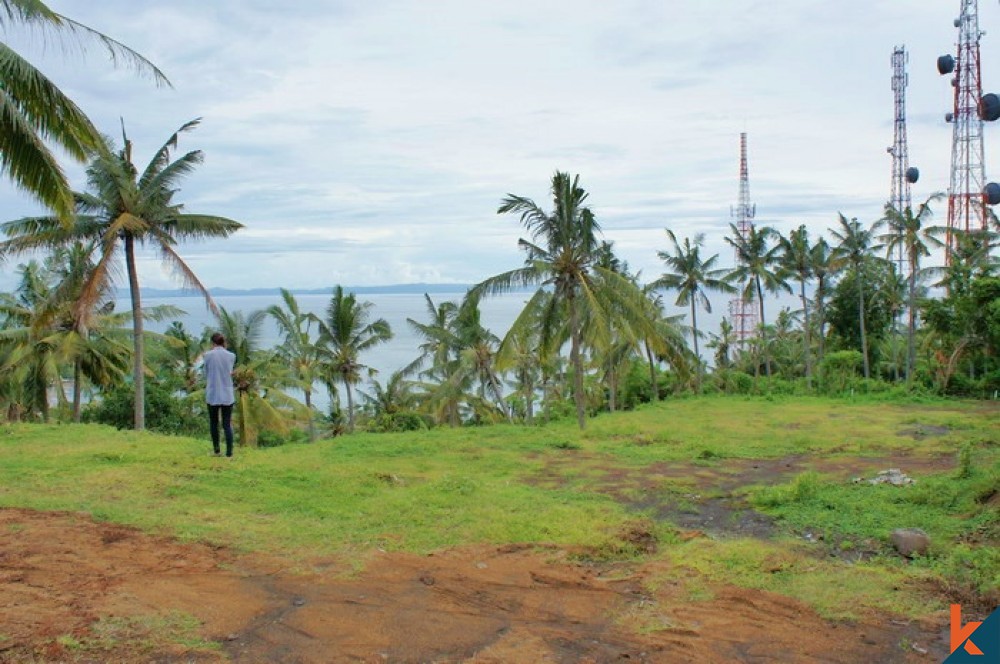 Incroyable terrain avec vue sur l'océan à Lombok à vendre