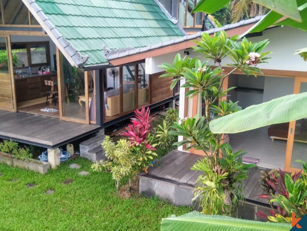 Villa Tiga Kamar Tidur Konsep Berkelanjutan dijual di Ubud