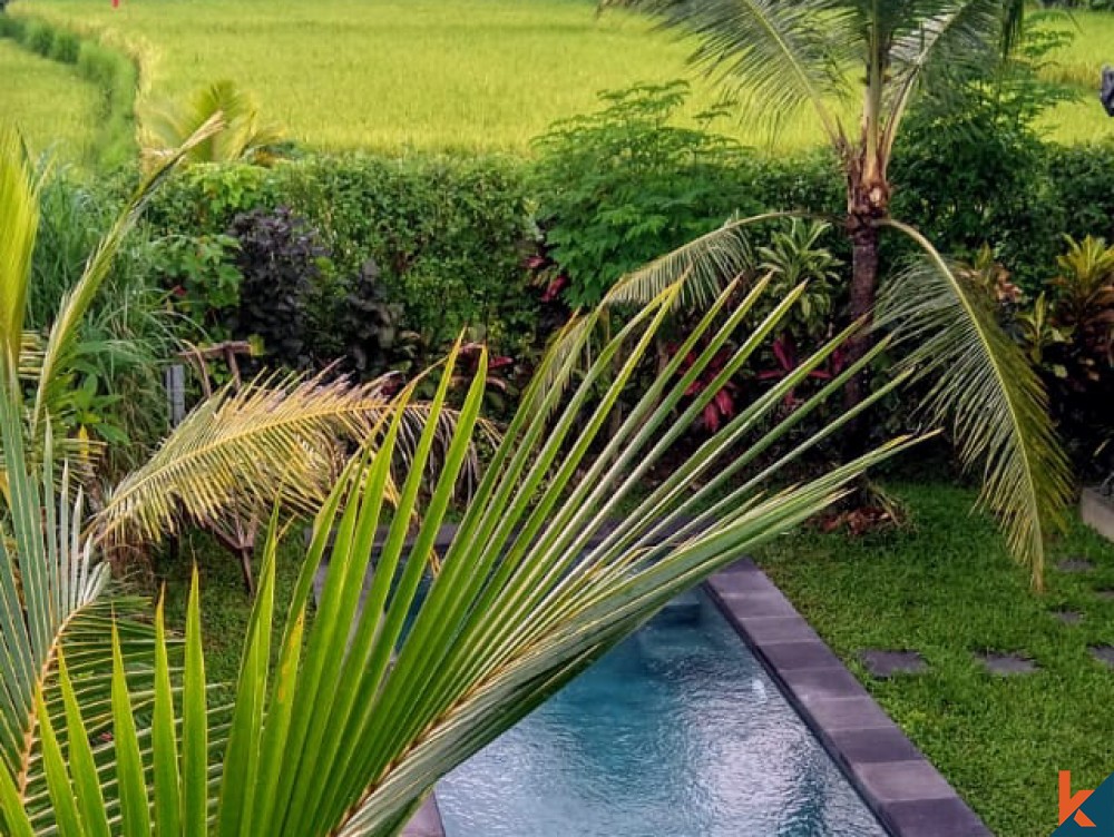 Villa Tiga Kamar Tidur Konsep Berkelanjutan dijual di Ubud