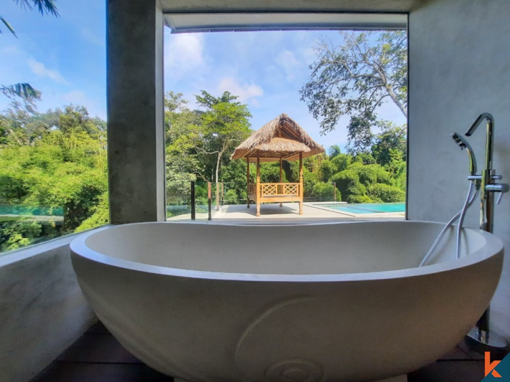 Villa Tepi Sungai Baru Tiga Kamar Tidur Dijual di Tabanan