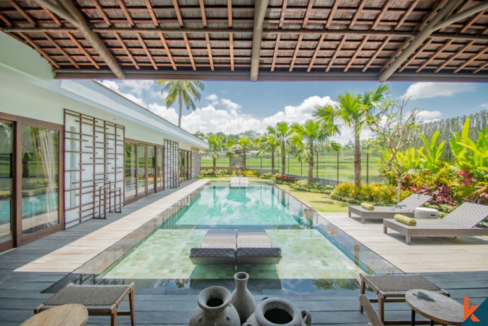 Luxury Brand New Villa with Ricefield View for Sale in Ubud