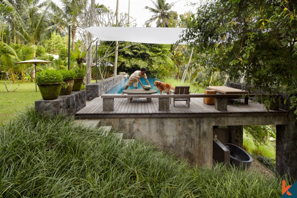 Villa de luxe sur deux niveaux dans la jungle tropicale à vendre à Ubud