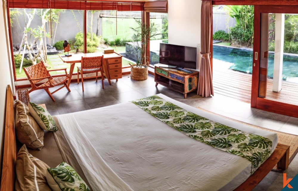 Villa Tiga Kamar Tidur dengan Pemandangan Luar Biasa Dijual di Canggu