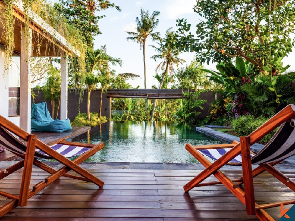 Villa de trois chambres avec vue imprenable à vendre à Canggu