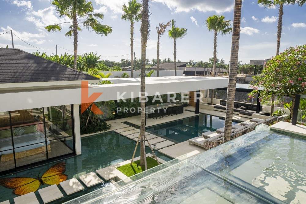 Stunning Five Bedroom Villa secluded rice fields of trendy Canggu