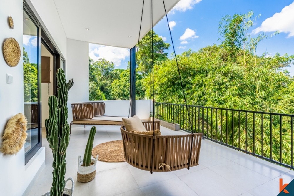 Villa Baru dengan Pemandangan Hutan Dijual di Canggu