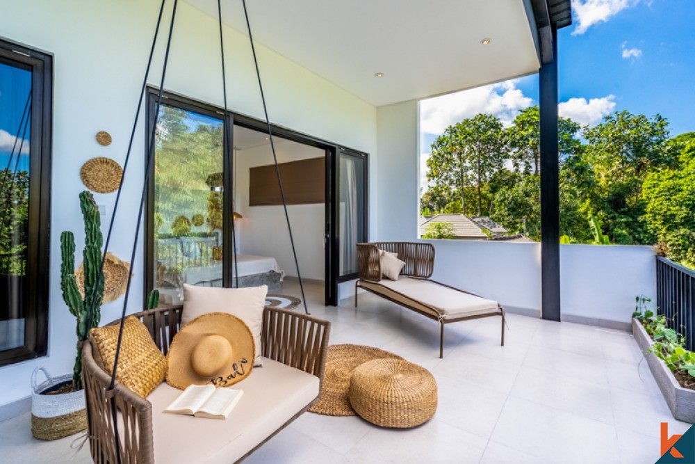 Villa Baru dengan Pemandangan Hutan Dijual di Canggu
