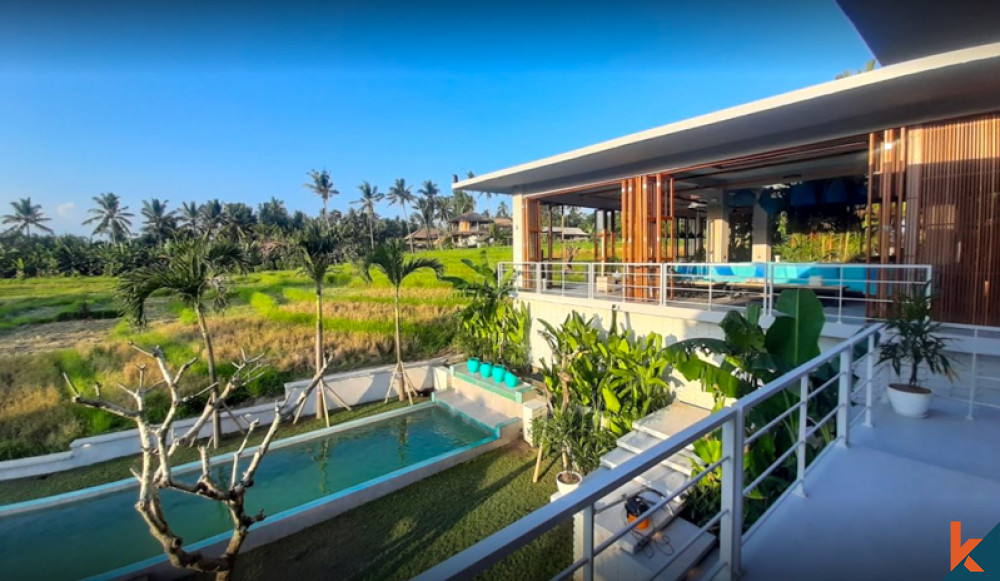 Ultimate Luxury and Spectacular Design with Panoramic Views of Iconic Rice Fields