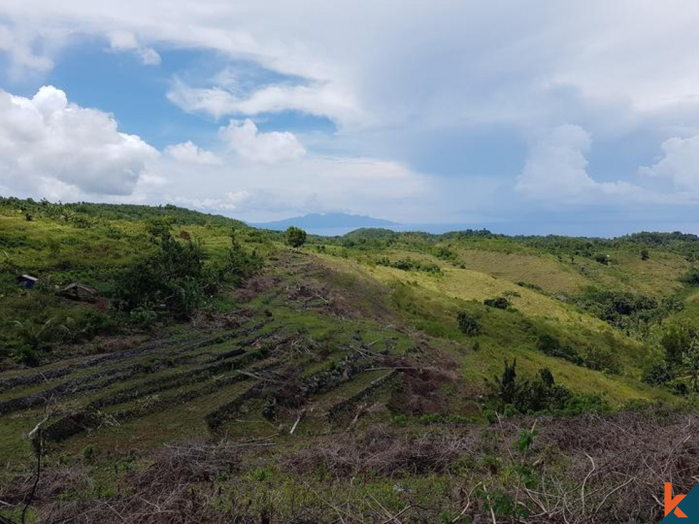 Terrain spectaculaire avec vue sur l'océan sur l'île de Nusa Penida à vendre