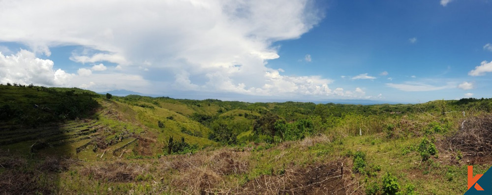 Terrain spectaculaire avec vue sur l'océan sur l'île de Nusa Penida à vendre