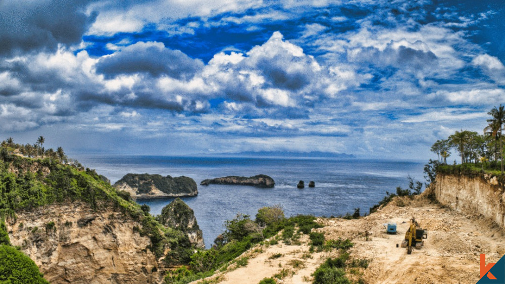 Incroyable terrain au sommet d'une falaise à Nusa Penida à vendre