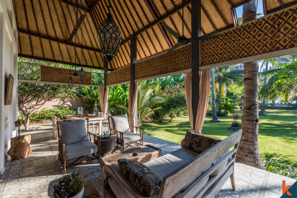 Absolute Beachfront Amazing Villa for Sale close to Gili Islands