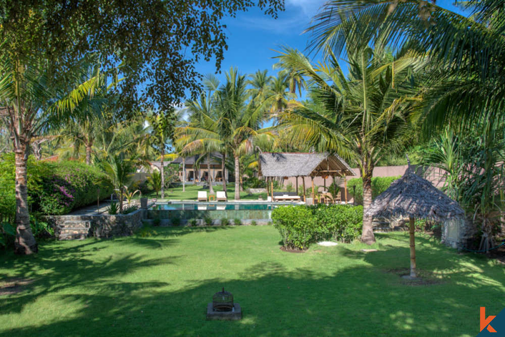 Absolute Beachfront Amazing Villa for Sale close to Gili Islands