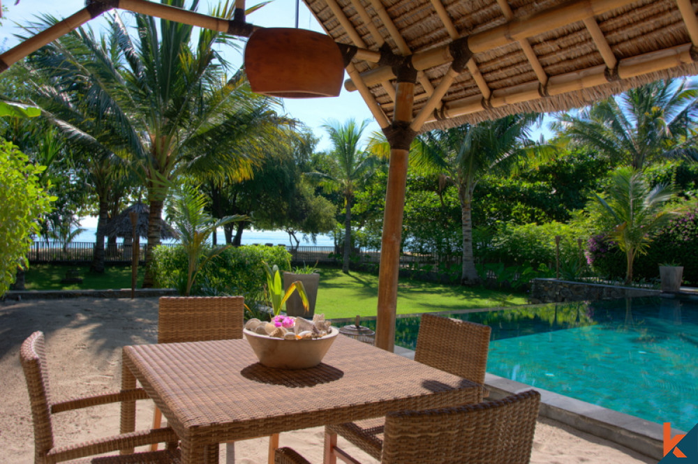 Absolute Beachfront Amazing Villa for Sale close to Gili Islands