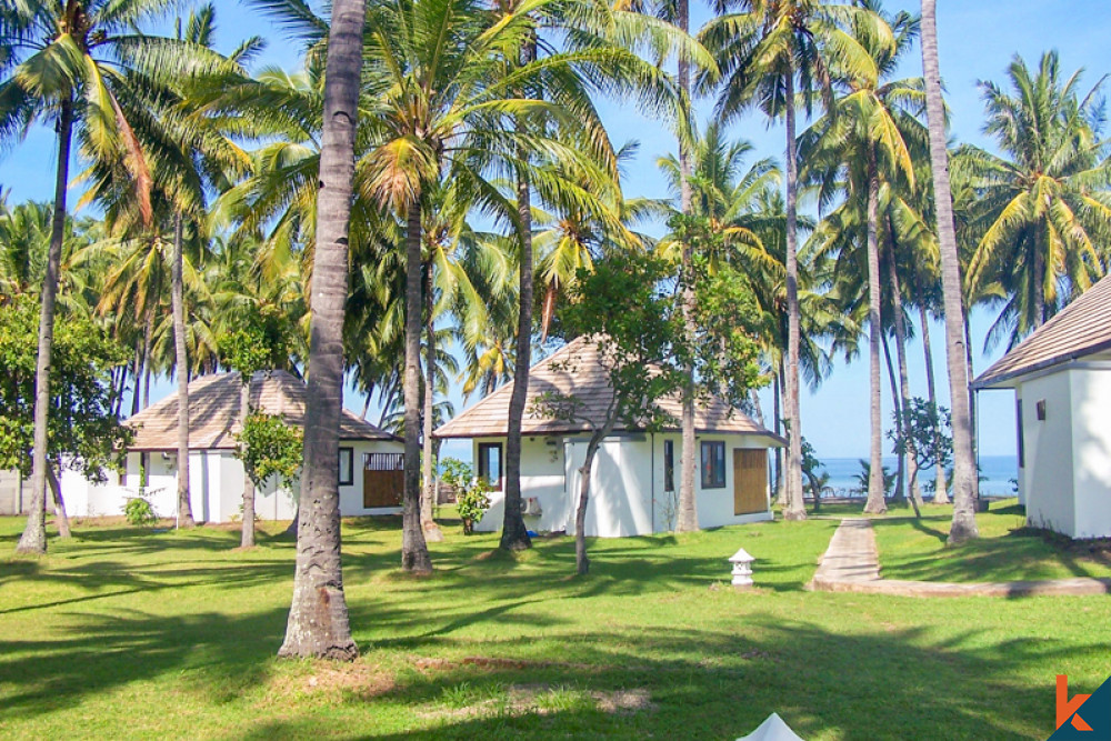 Absolute Beachfront Comfortable Freehold Villa for Sale in in Lombok