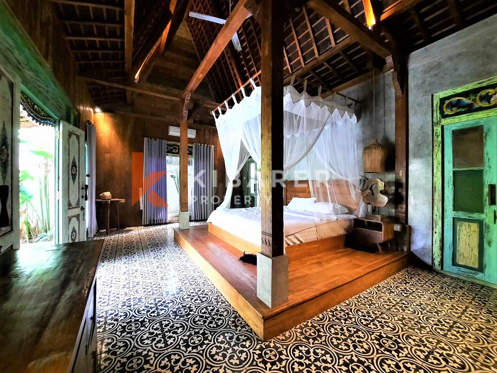 Villa Terbuka dengan Satu Kamar Tidur Tradisional Yang Indah Di Batu Belig