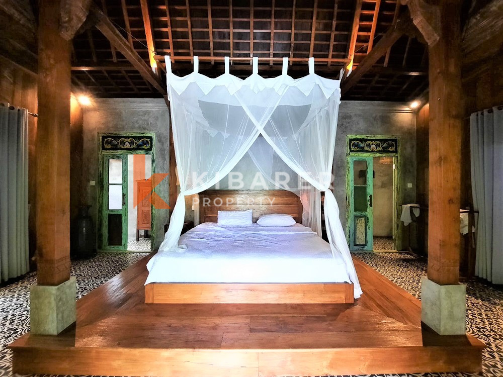 Villa Terbuka dengan Satu Kamar Tidur Tradisional Yang Indah Di Batu Belig