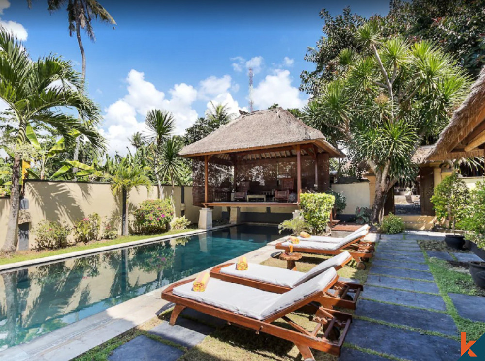 Beachfront Three Bedrooms Villa for Sale in Candidasa