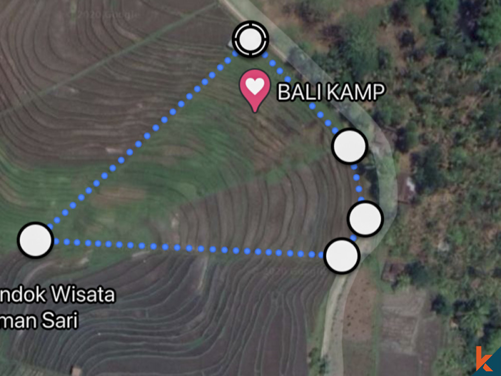 Tanah Bernilai Terbaik dengan pemandangan menakjubkan untuk Disewakan di Selemadeg